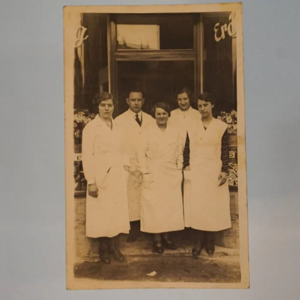 Pharmacists Vintage Real Black And White Photo Koln Germany